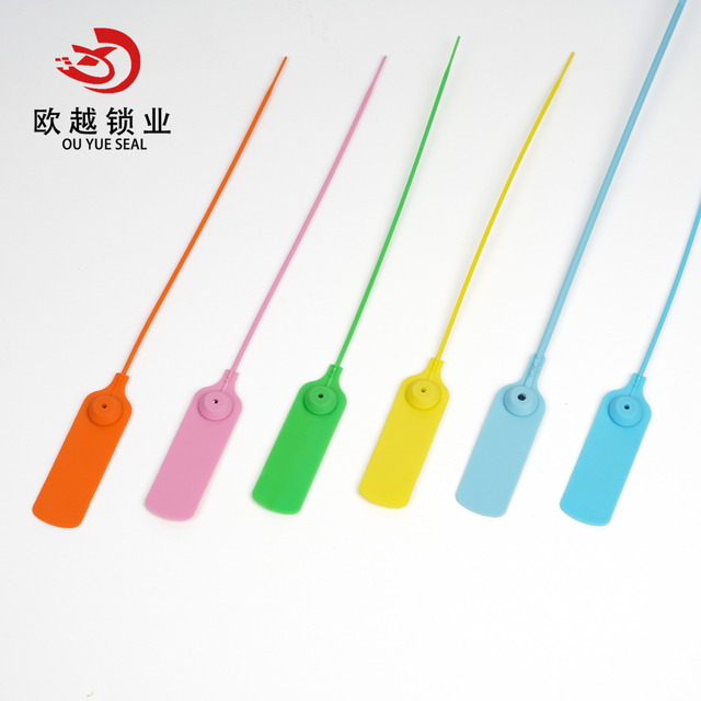 OY-PS104 Lacres de plástico à prova de violação Lacre de plástico de segurança com código de barras