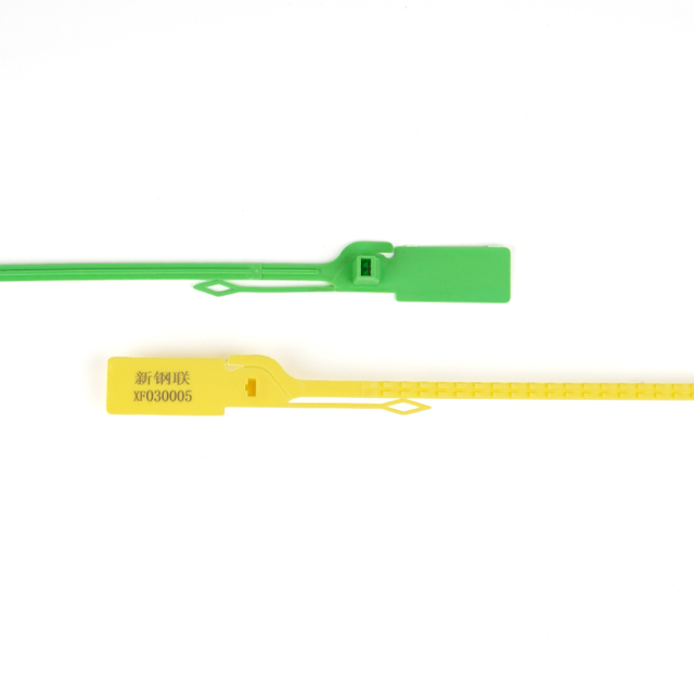 OY-PS110 Sacos de plástico baratos com selo de segurança para recipientes de plástico com fio de metal para transporte logístico com trava de selo de plástico