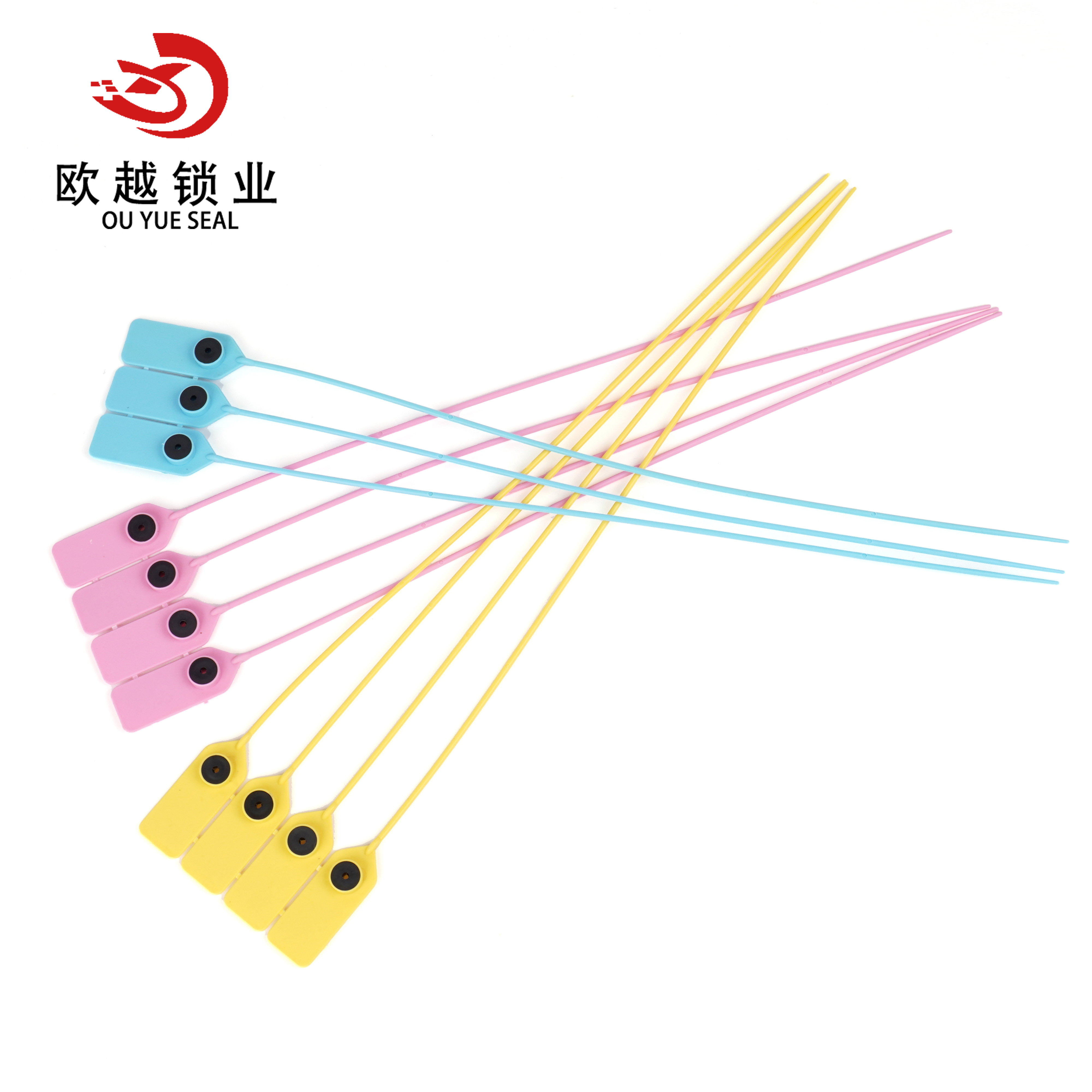 Lacre de segurança OY-PS106 para bancos Lacre de segurança de contêiner de plástico usado uma vez