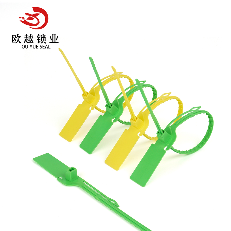 OY-PS110 Recipiente de vedação de plástico de alta segurança indicativa com vedação hermética para companhias aéreas