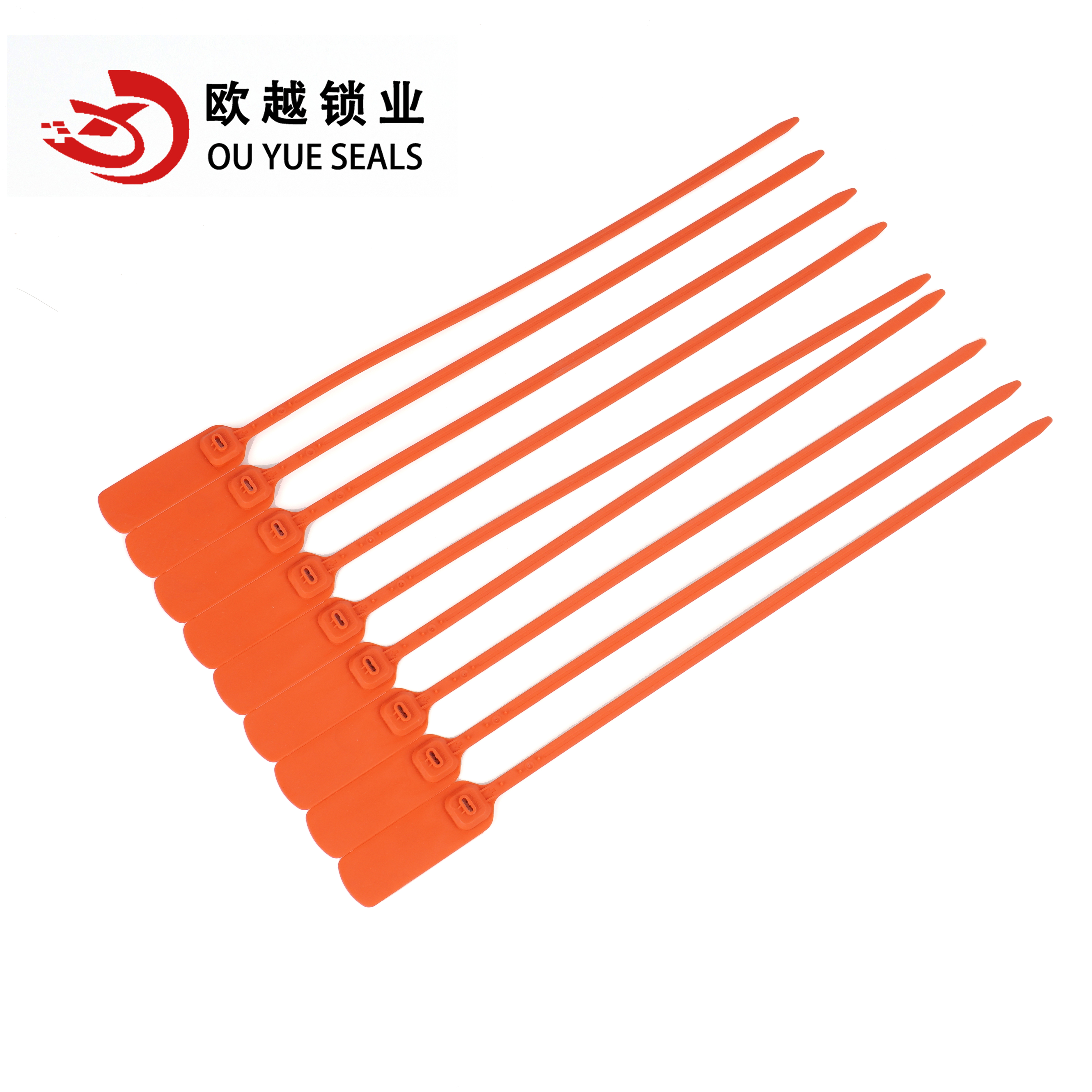 OY-PS113 Caixa personalizada de fábrica com travamento automático e evidência de adulteração Express Airline Truck Container Selo plástico de segurança