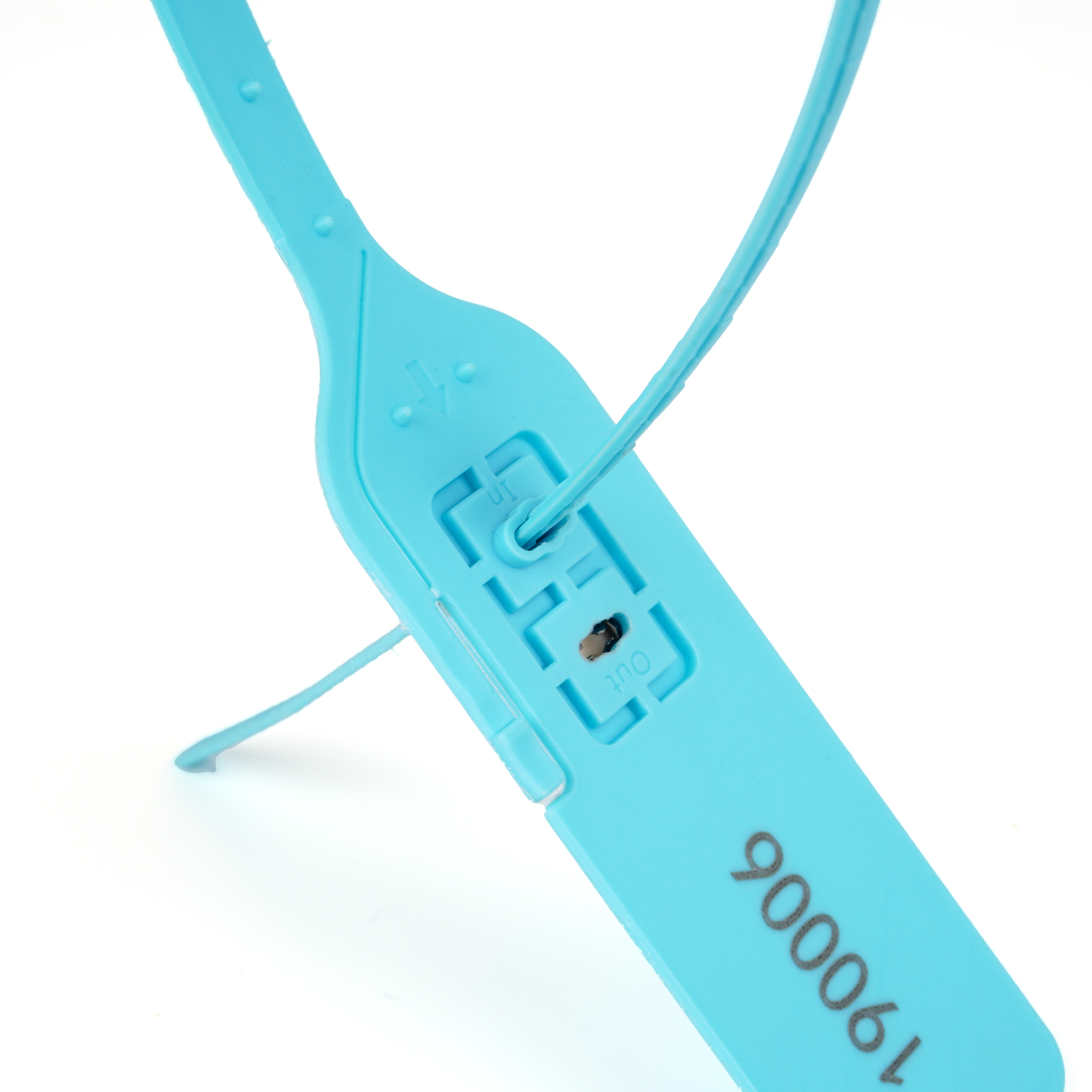 Selos plásticos de segurança com logotipo de código de barras OY-PS103